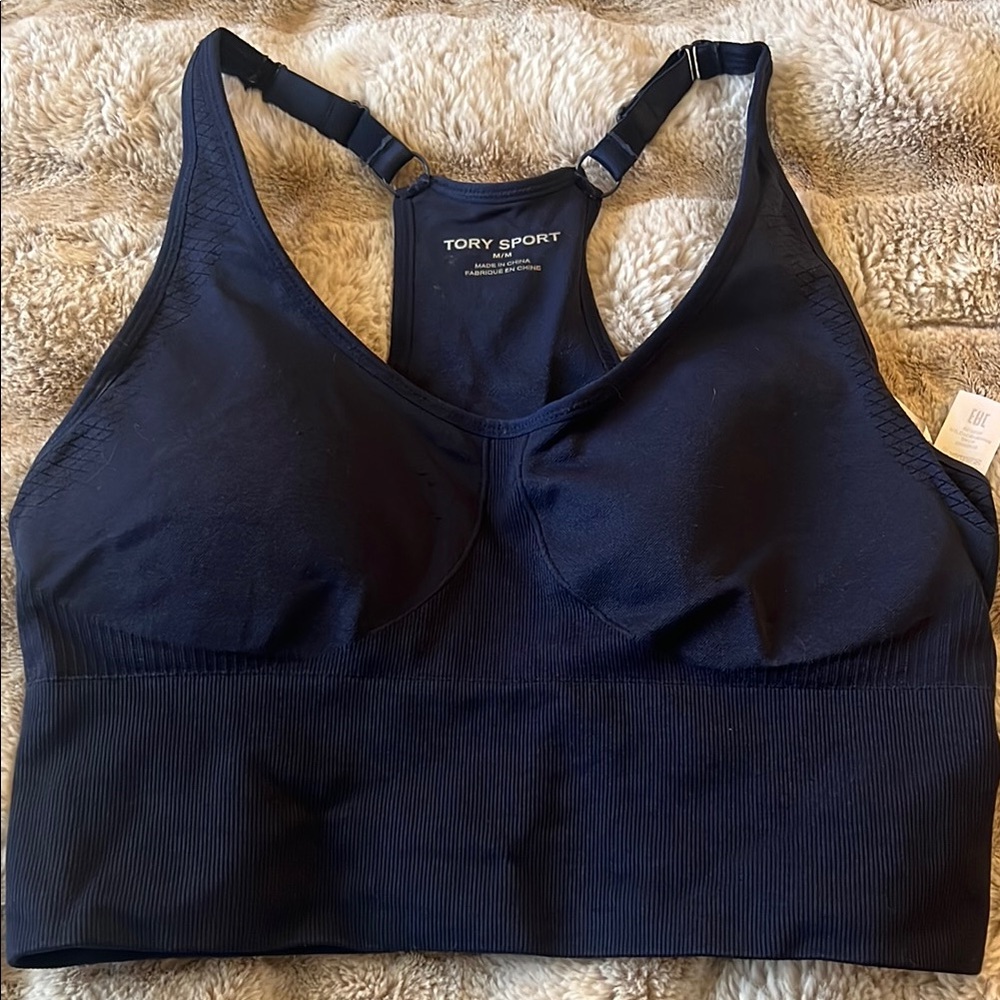 Tory Sport Women's Navy Sports Bra